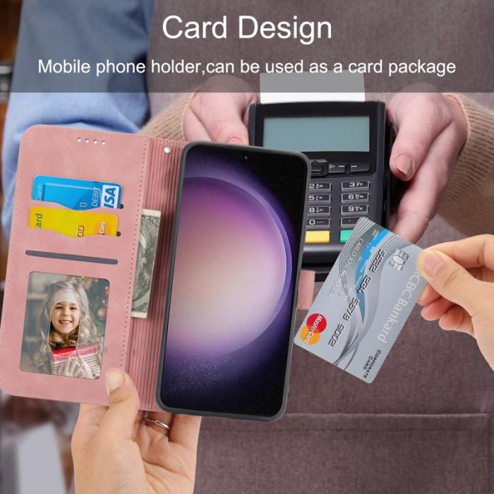 DIERFENG - DIERFENG DF-03 Fodral för Samsung Galaxy S23 - PU Läder - Rosa