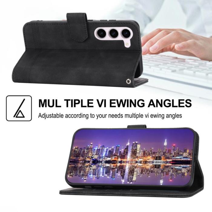 DIERFENG - DIERFENG DF-03 Fodral för Samsung Galaxy S23 - PU Läder - Svart