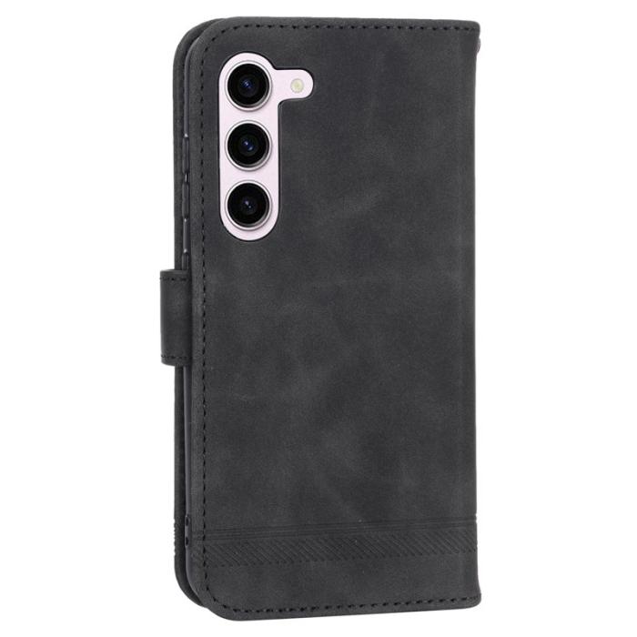 DIERFENG - DIERFENG DF-03 Fodral för Samsung Galaxy S23 - PU Läder - Svart