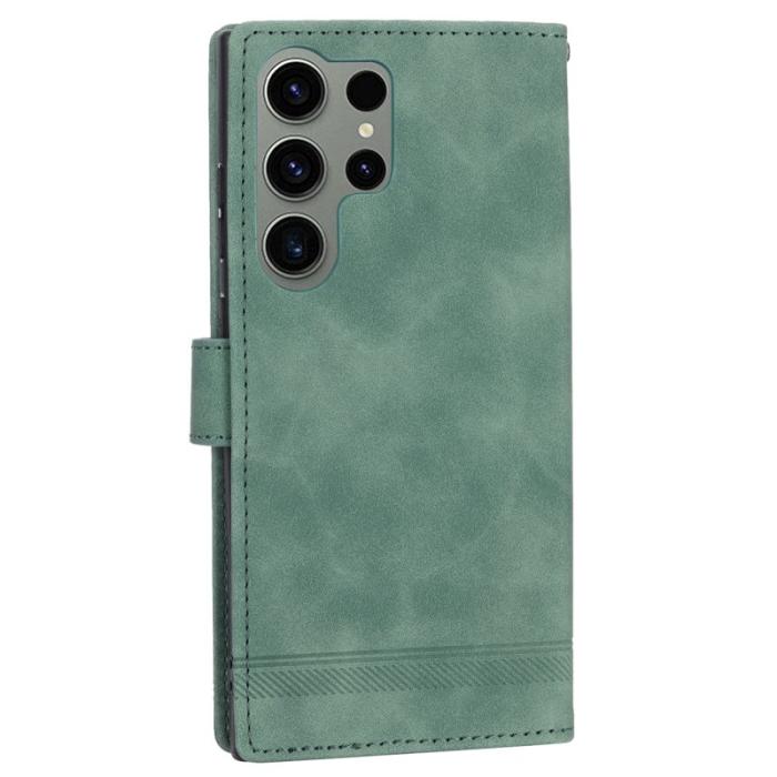 DIERFENG - DIERFENG DF-03 Fodral för Samsung Galaxy S23 Ultra - PU Läder - Grön