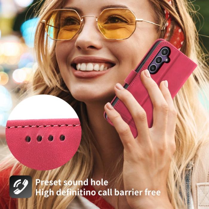 DIERFENG - DIERFENG DF-03 Fodral för Samsung Galaxy S24 - Imprinted - Röd