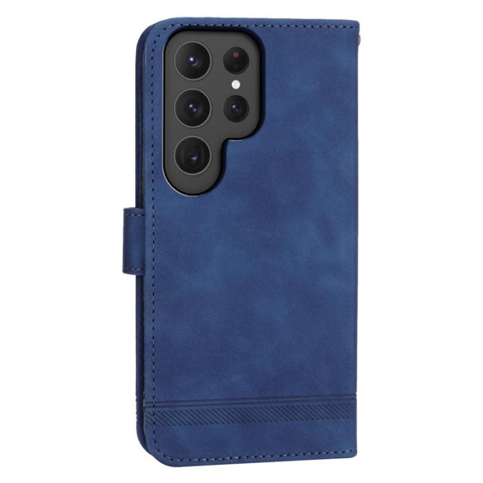 DIERFENG - DIERFENG DF-03 Fodral för Samsung Galaxy S24 Ultra - PU Läder - Blå