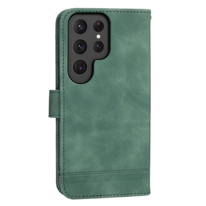 DIERFENG - DIERFENG DF-03 Fodral för Samsung Galaxy S24 Ultra - PU Läder - Grön
