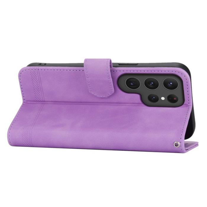 DIERFENG - DIERFENG DF-03 Fodral för Samsung Galaxy S24 Ultra - PU Läder - Lila