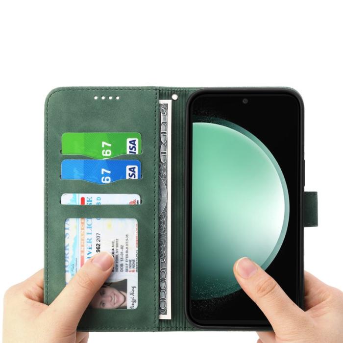 DIERFENG - DIERFENG DF-03 Fodral för Samsung Galaxy S25 FE - Äkta läder - Grön