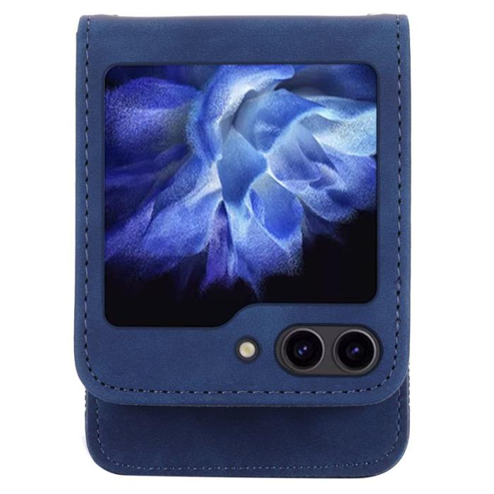 DIERFENG - DIERFENG DF-03 Fodral för Samsung Galaxy Z Flip7 FE 5G - Blå