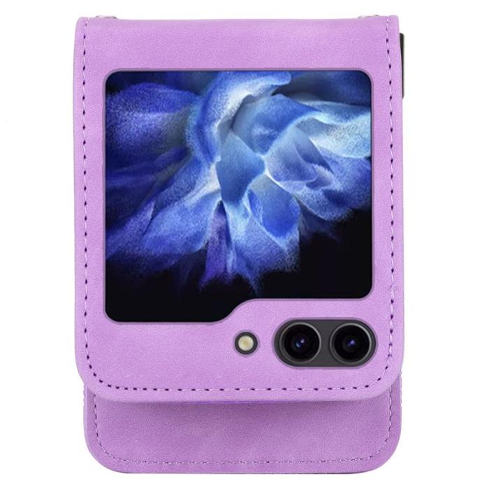 DIERFENG - DIERFENG DF-03 Fodral för Samsung Galaxy Z Flip7 FE 5G - Lila