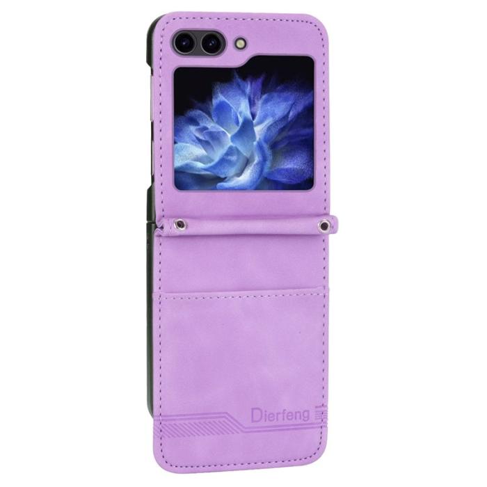 DIERFENG - DIERFENG DF-03 Fodral för Samsung Galaxy Z Flip7 FE 5G - Lila