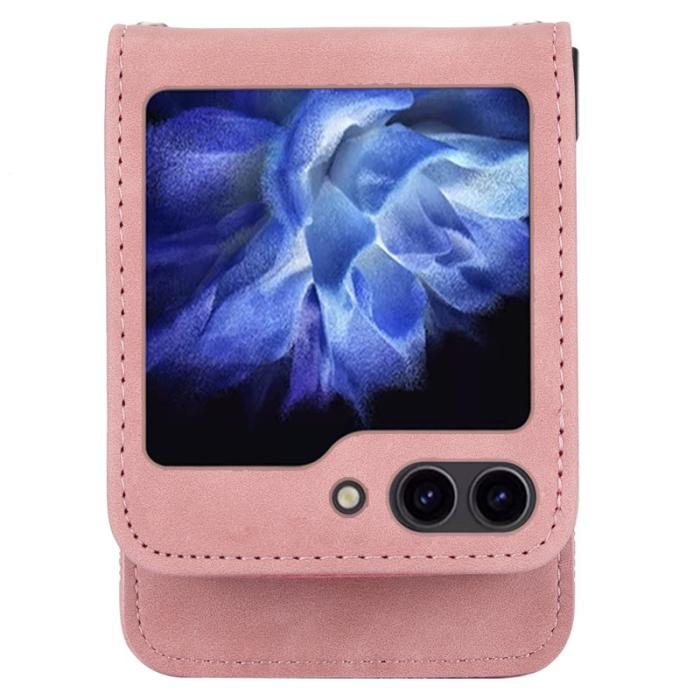 DIERFENG - DIERFENG DF-03 Fodral för Samsung Galaxy Z Flip7 FE 5G - Pink
