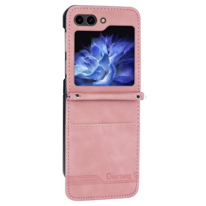 DIERFENG - DIERFENG DF-03 Fodral för Samsung Galaxy Z Flip7 FE 5G - Pink