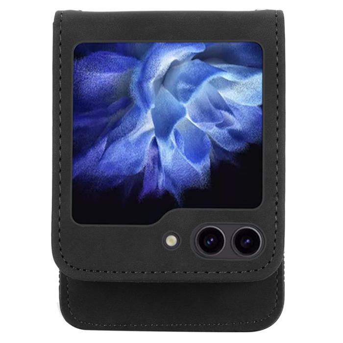 DIERFENG - DIERFENG DF-03 Fodral för Samsung Galaxy Z Flip7 FE 5G - Svart
