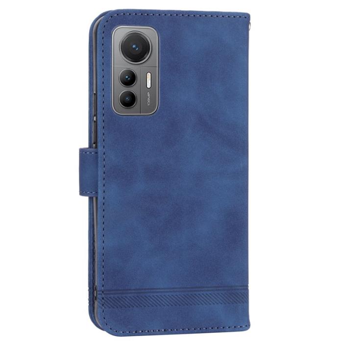 DIERFENG - DIERFENG DF-03 Fodral för Xiaomi 12/12X/12S 5G PU Läder - Blå