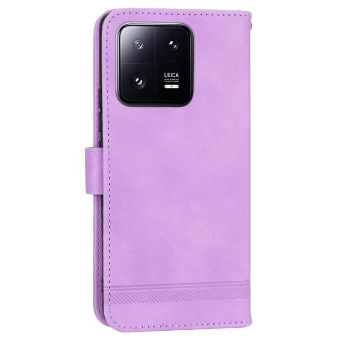 DIERFENG - DIERFENG DF-03 Fodral för Xiaomi 13 Pro 5G, PU läder - Lila