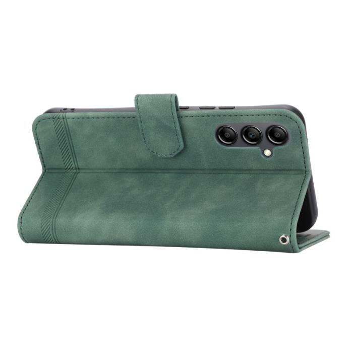 DIERFENG - DIERFENG DF-03 Fodral i Äkta Läder för Samsung Galaxy A34 5G - Grön