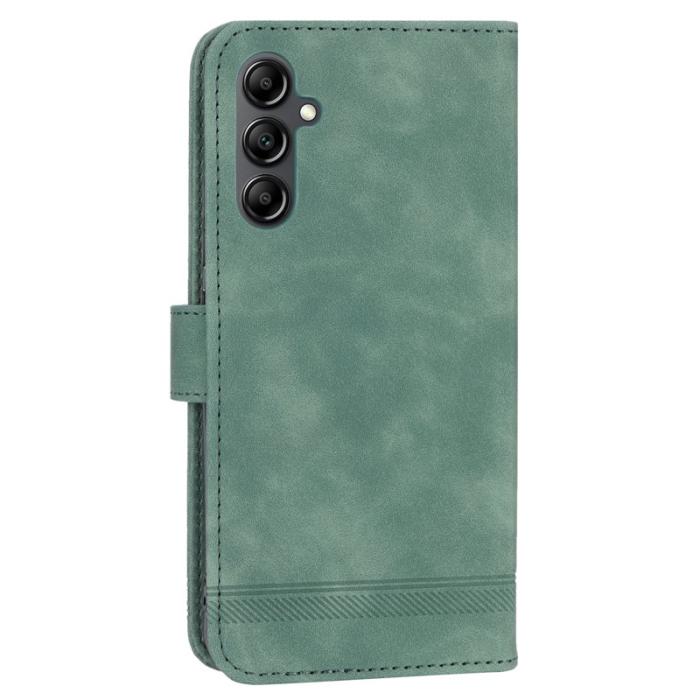 DIERFENG - DIERFENG DF-03 Fodral i Äkta Läder för Samsung Galaxy A34 5G - Grön