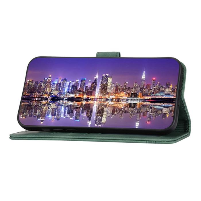 DIERFENG - DIERFENG DF-03 Fodral i PU-läder för iPhone 15 - Grön