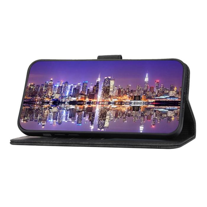 DIERFENG - DIERFENG DF-03 Fodral i PU-läder för iPhone 15 - Svart