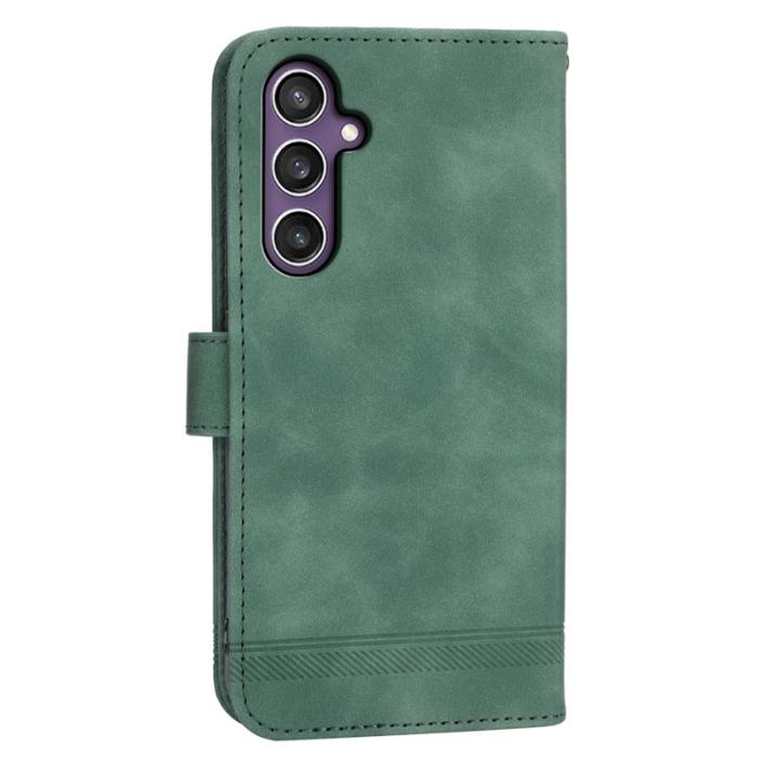 DIERFENG - DIERFENG DF-03 Fodral PU Leather Flip - Grön för Samsung Galaxy S24+