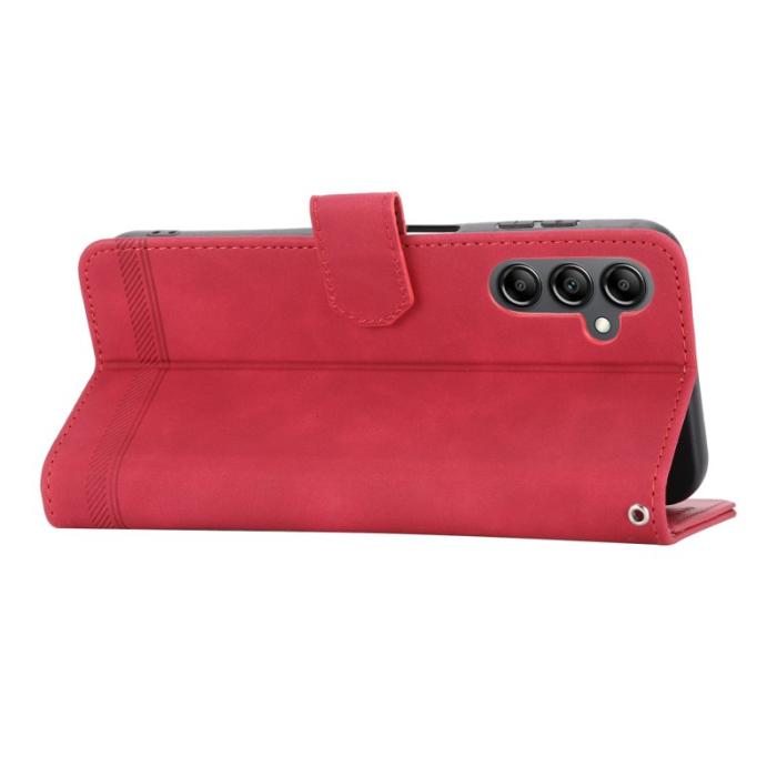 DIERFENG - DIERFENG DF-03 Fodral Ställ Wallet för Samsung Galaxy A14 5G - Röd