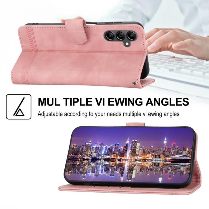 DIERFENG - DIERFENG DF-03 Fodral Ställ Wallet för Samsung Galaxy A14 5G - Rosa