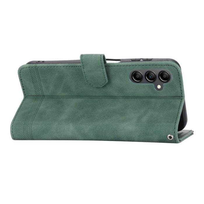 DIERFENG - DIERFENG DF-03 Fodral Ställ Wallet för Samsung Galaxy A14 PU Läder - Grön