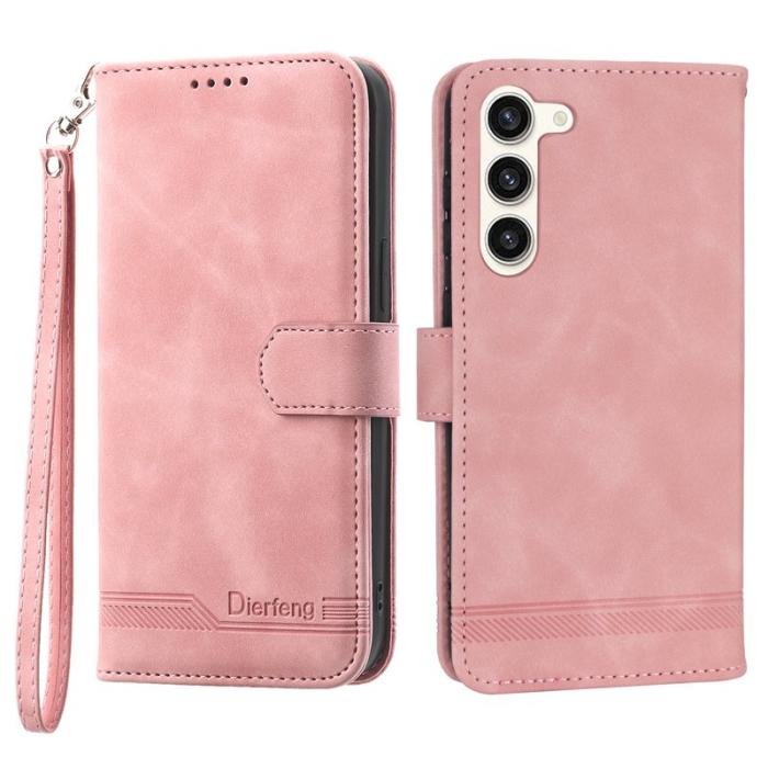 DIERFENG - DIERFENG DF-03 Fodral till Samsung Galaxy S23+ - Konstläder - Rosa