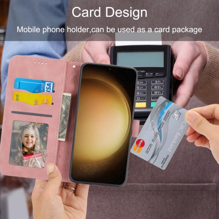 DIERFENG - DIERFENG DF-03 Fodral till Samsung Galaxy S23+ - Konstläder - Rosa