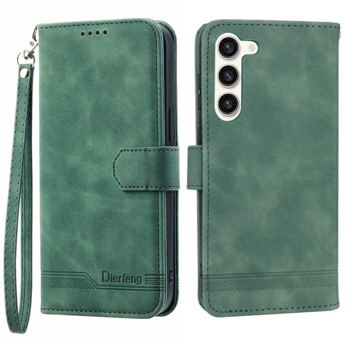 DIERFENG - DIERFENG DF-03 Fodral till Samsung Galaxy S23+ - PU Läder - Grön