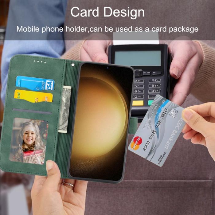 DIERFENG - DIERFENG DF-03 Fodral till Samsung Galaxy S23+ - PU Läder - Grön