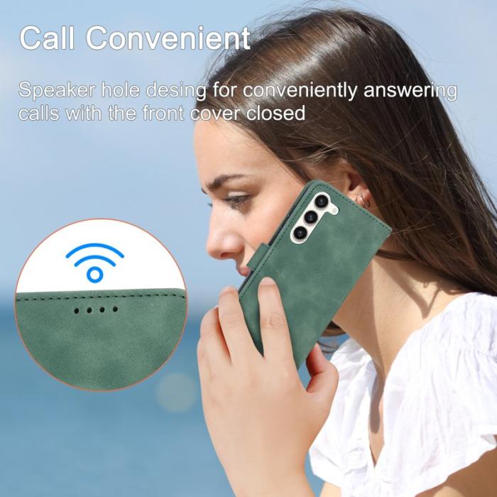 DIERFENG - DIERFENG DF-03 Fodral till Samsung Galaxy S23+ - PU Läder - Grön