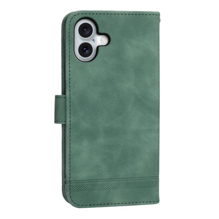 DIERFENG - DIERFENG DF-03 iPhone 17 Fodral Äkta läder - Grön
