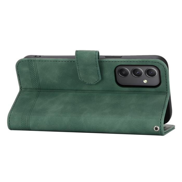 DIERFENG - DIERFENG DF-03 Samsung Galaxy A35 5G Fodral PU Läder - Grön