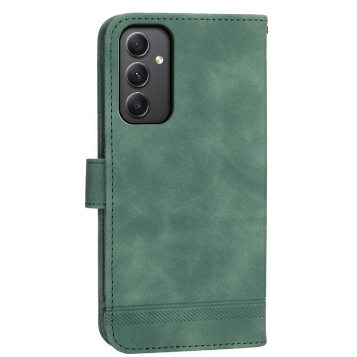 DIERFENG - DIERFENG DF-03 Samsung Galaxy A35 5G Fodral PU Läder - Grön