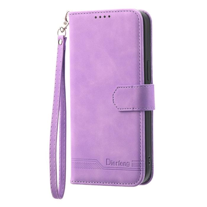 DIERFENG - DIERFENG DF-03 Samsung Galaxy Xcover7 Fodral Äkta läder - Lila