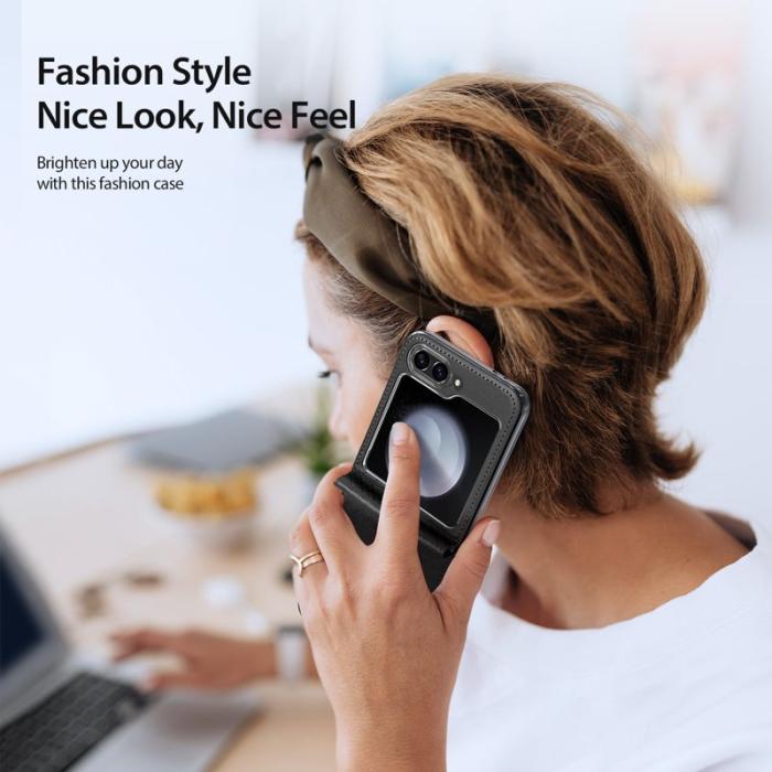 Dux Ducis - DUX DUCIS Bril Series Fodral för Samsung Galaxy Z Flip7 FE 5G - Svart