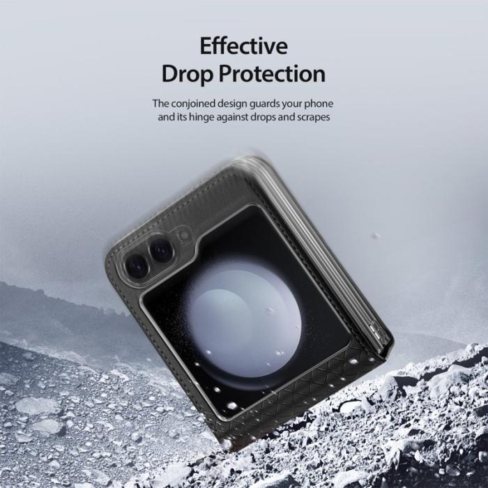 Dux Ducis - DUX DUCIS Bril Series Fodral för Samsung Galaxy Z Flip7 FE 5G - Svart