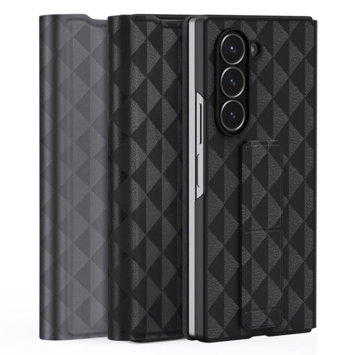 Dux Ducis - DUX DUCIS Fitt Series Samsung Galaxy Z Fold6 Fodral Äkta läder - Grå