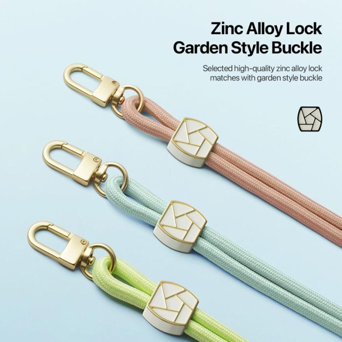 Dux Ducis - DUX DUCIS Garden Series Phone Lanyard - Justerbar - Äkta läder - Amber