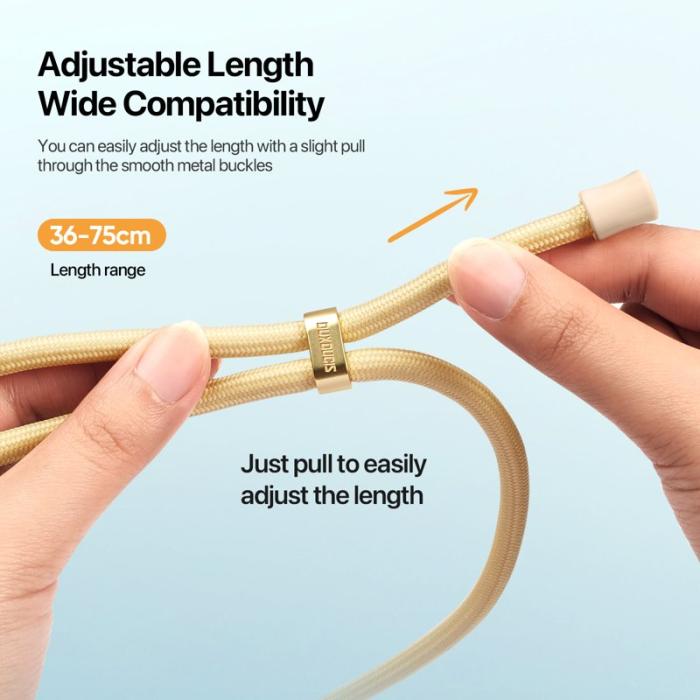 Dux Ducis - DUX DUCIS Garden Series Phone Lanyard - Justerbar - Glaze Yellow