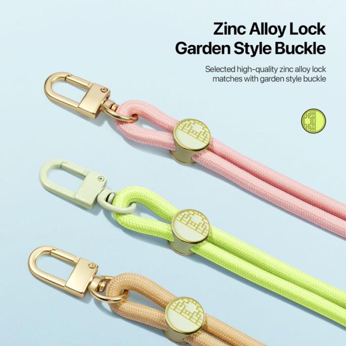 Dux Ducis - DUX DUCIS Garden Series Phone Lanyard - Justerbar - Grön Gul