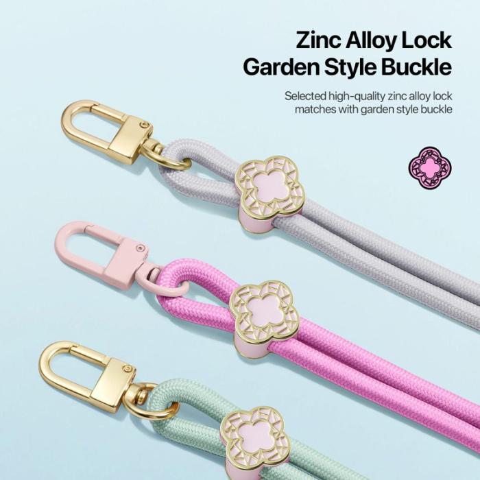 Dux Ducis - DUX DUCIS Garden Series Telefon Lanyard Justerbar Hängsmycke - Grå