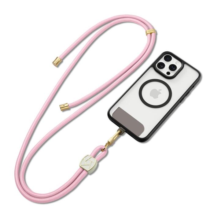 Dux Ducis - DUX DUCIS Garden Series Telefon Lanyard Justerbar Hängsmycke - Ljus Rosa