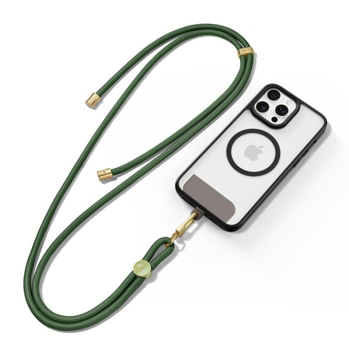 Dux Ducis - DUX DUCIS Garden Series Telefon Lanyard Justerbar Halsrem - Army Green