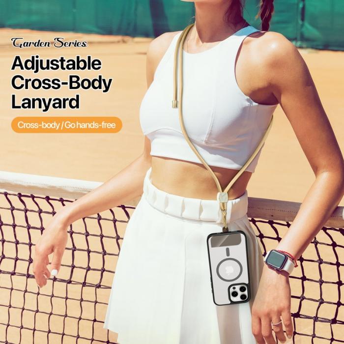 Dux Ducis - DUX DUCIS Garden Series Telefon Lanyard Justerbar Halsrem - Glaze Gul