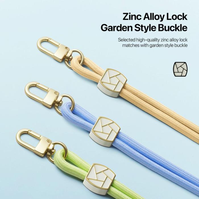 Dux Ducis - DUX DUCIS Garden Series Telefon Lanyard Justerbar Halsrem - Glaze Gul