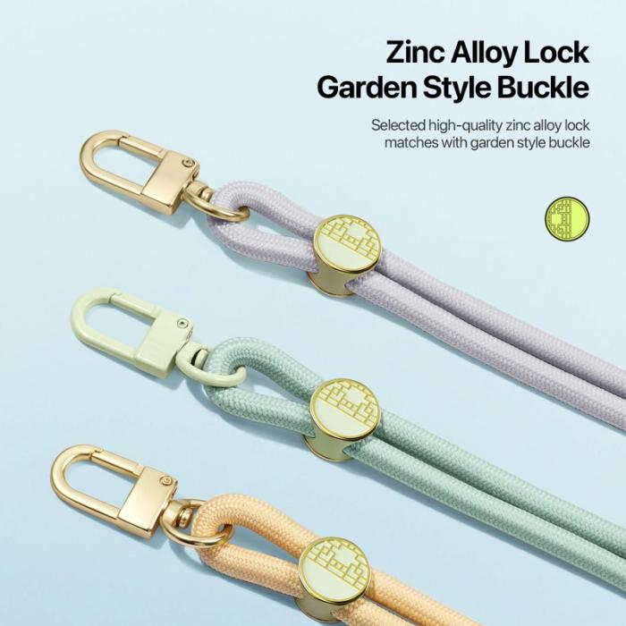 Dux Ducis - DUX DUCIS Garden Series Telefon Lanyard Justerbar Halsrem - Grå