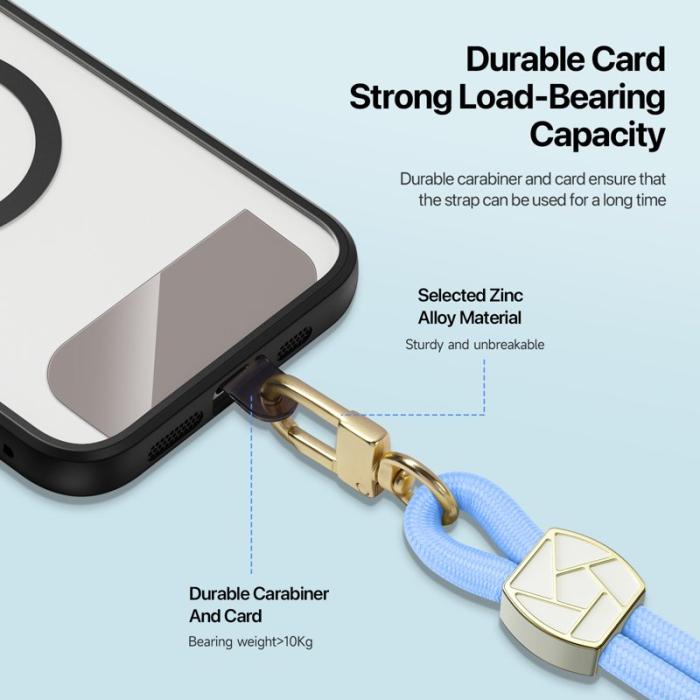 Dux Ducis - DUX DUCIS Garden Series Justerbar Halsrem - Iskrossmönster - Sky Blue