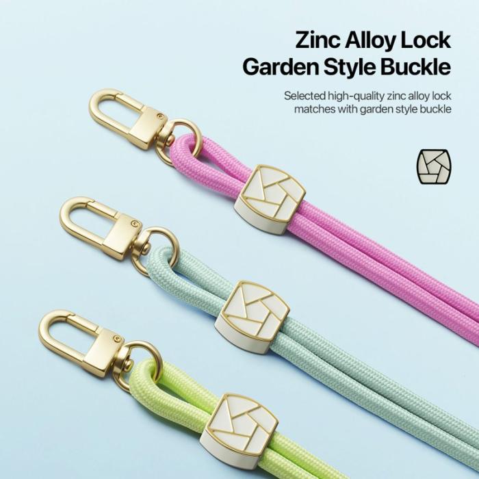 Dux Ducis - DUX DUCIS Garden Series Telefon Lanyard Justerbar Halsrem - Ljusgrön