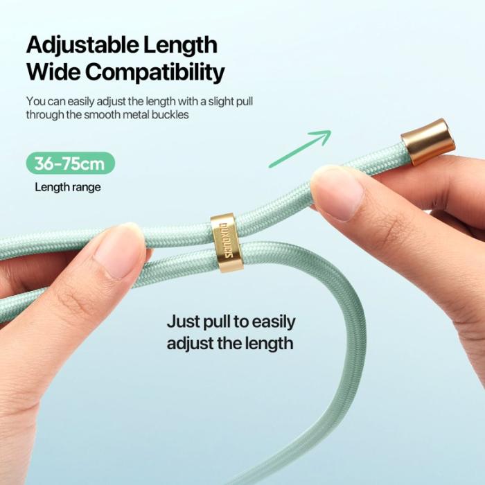 Dux Ducis - DUX DUCIS Garden Series Telefon Lanyard Justerbar Halsrem - Ljusgrön