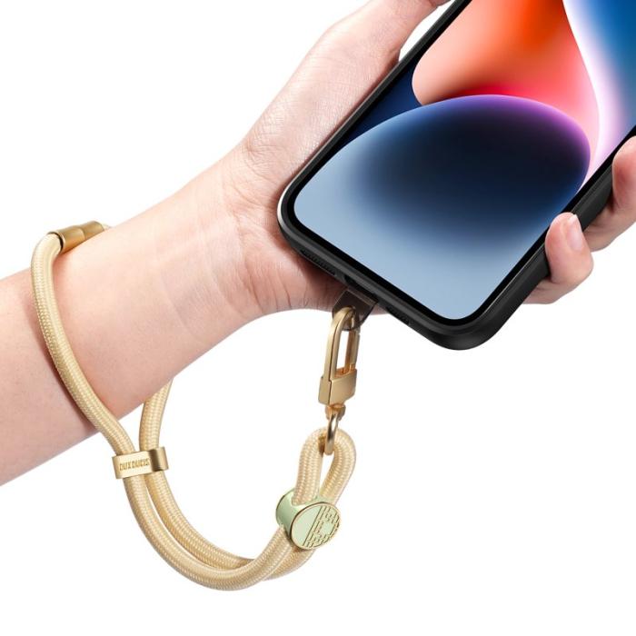 Dux Ducis - DUX DUCIS Garden Series Telefon Lanyard Justerbar Handledsrem - Glaze Yellow